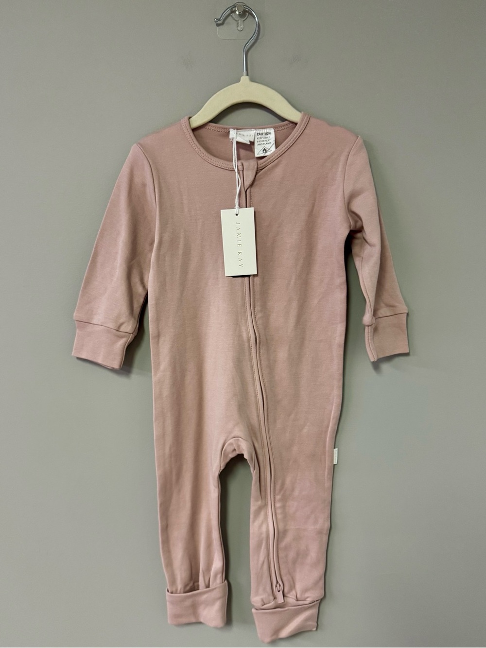 Jamie Kay Dusty Rose Zip-Front Kids One-Piece